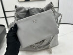 CC MEDIUM 37 HANDBAG IN GREY CALFSKIN SILVER HARDWARE - Image 5