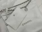 CC LARGE 42 HANDBAG IN WHITE CALFSKIN SILVER HARDWARE - Image 7