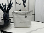 CC LARGE 42 HANDBAG IN WHITE CALFSKIN SILVER HARDWARE - Image 3