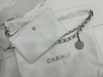 CC MEDIUM 37 HANDBAG IN WHITE CALFSKIN SILVER HARDWARE - Image 8