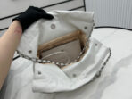 CC MEDIUM 37 HANDBAG IN WHITE CALFSKIN SILVER HARDWARE - Image 7