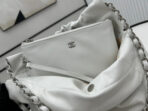 CC MEDIUM 37 HANDBAG IN WHITE CALFSKIN SILVER HARDWARE - Image 6