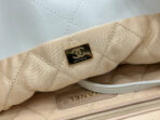 CC LARGE 42 HANDBAG IN WHITE CALFSKIN GOLD HARDWARE - Image 9