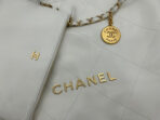 CC LARGE 42 HANDBAG IN WHITE CALFSKIN GOLD HARDWARE - Image 7