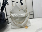 CC MEDIUM 37 HANDBAG IN WHITE CALFSKIN GOLD HARDWARE - Image 4