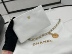 CC MEDIUM 37 HANDBAG IN WHITE CALFSKIN GOLD HARDWARE - Image 8