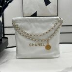 CC MEDIUM 37 HANDBAG IN WHITE CALFSKIN GOLD HARDWARE - Image 2
