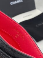 CC CARD HOLDER 19.5 BLACK GRAINED CALFSKIN GOLD ICON - Image 9