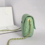 CC Mini Messenger 19cm Light Green Caviar - Image 6