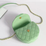 CC Mini Messenger 19cm Light Green Caviar - Image 5