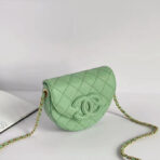 CC Mini Messenger 19cm Light Green Caviar - Image 9