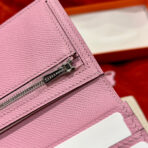HM BEARN WALLET 17.5 PINK  SILVER HARDWARE - Image 8