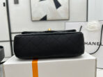 CC SMALL 20 FLAP BAG IN BLACK CALFSKIN GOLD HARDWARE - Image 10