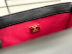 CC SMALL 17 FLAP BAG IN BLACK CALFSKIN GOLD HARDWARE - Image 10
