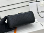 CC SMALL 17 FLAP BAG IN BLACK CALFSKIN GOLD HARDWARE - Image 9