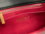 CC SMALL 17 FLAP BAG IN BLACK CALFSKIN GOLD HARDWARE - Image 6