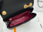 CC SMALL 17 FLAP BAG IN BLACK CALFSKIN GOLD HARDWARE - Image 7