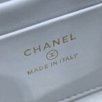 23P Flap Bag 19cm White Caviar Gold Hardware - Image 10