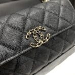 23P Flap Bag 19cm Black Caviar Gold Hardware - Image 5