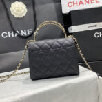 23P Flap Bag 15cm Black Caviar Gold Hardware - Image 4