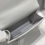 23P Flap Bag 15cm White Caviar Gold Hardware - Image 9