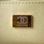 CC SMALL 15 VANITY CASE IN LIGHT YELLOW CALFSKIN GOLD HARDWARE - Image 8
