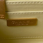 CC SMALL 15 VANITY CASE IN LIGHT YELLOW CALFSKIN GOLD HARDWARE - Image 7