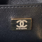 CC SMALL 15 VANITY CASE IN BLACK CALFSKIN GOLD HARDWARE - Image 8