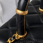 CC SMALL 15 VANITY CASE IN BLACK CALFSKIN GOLD HARDWARE - Image 3