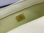 CC SMALL 23 FLAP BAG IN NEON YELLOW CALFSKIN GOLD HARDWARE - Image 7