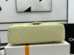 CC SMALL 23 FLAP BAG IN NEON YELLOW CALFSKIN GOLD HARDWARE - Image 9