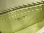 CC SMALL 20 FLAP BAG IN NEON YELLOW CALFSKIN GOLD HARDWARE - Image 8