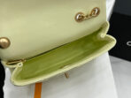 CC SMALL 20 FLAP BAG IN NEON YELLOW CALFSKIN GOLD HARDWARE - Image 7