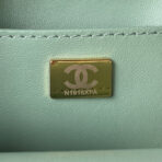 CC MINI 15 BAG IN GREEN MINT MIX WHITE WOOL TWEED - Image 6