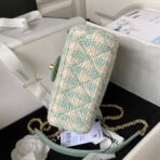 CC MINI 15 BAG IN GREEN MINT MIX WHITE WOOL TWEED - Image 10