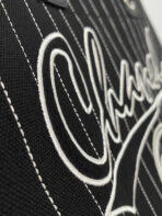 CC LARGE 50 TOTE BAG IN BLACK CANVAS WITH STRAP - Image 5