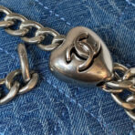 23P Vanity 11cm Denim Silver Hardware - Image 7