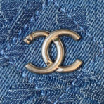 23P Vanity 11cm Denim Silver Hardware - Image 9