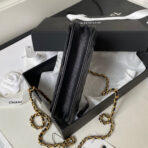 CC MINI 17 BAG IN BLACK CALFSKIN GOLD HARDWARE - Image 9