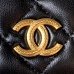CC MINI 17 BAG IN BLACK CALFSKIN GOLD HARDWARE - Image 6