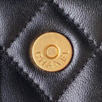 CC MINI 17 BAG IN BLACK CALFSKIN GOLD HARDWARE - Image 5
