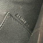 KELLY CUT 31 IN BLACK SHINY  CROCO-EMBOSSED WITH SILVER HARDWARE - Image 7