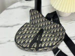 SADDLE 28 BAG IN BEIGE AND BLACK OBLIQUE JACQUARD - Image 4