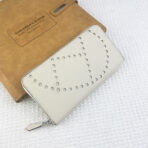 HM SILK'IN HOLED CLASSIC WALLET 20 WHITE GRAINED