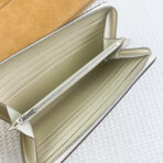 HM SILK'IN HOLED CLASSIC WALLET 20 WHITE GRAINED - Image 3