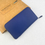 HM SILK'IN HOLED CLASSIC WALLET 20 COBALT GRAINED - Image 2