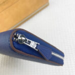 HM SILK'IN HOLED CLASSIC WALLET 20 COBALT GRAINED - Image 4