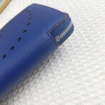 HM SILK'IN HOLED CLASSIC WALLET 20 COBALT GRAINED - Image 5
