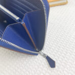 HM SILK'IN HOLED CLASSIC WALLET 20 COBALT GRAINED - Image 6