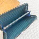 HM SILK'IN HOLED CLASSIC WALLET 20 CERULEAN GRAINED - Image 2